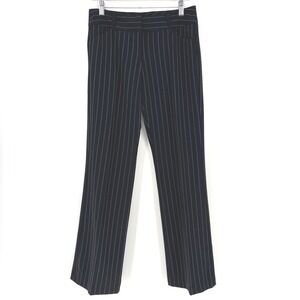 My‎ Michelle Y2K Black Pinstripe Dress Pants Size 7 Office siren Grunge low rise
